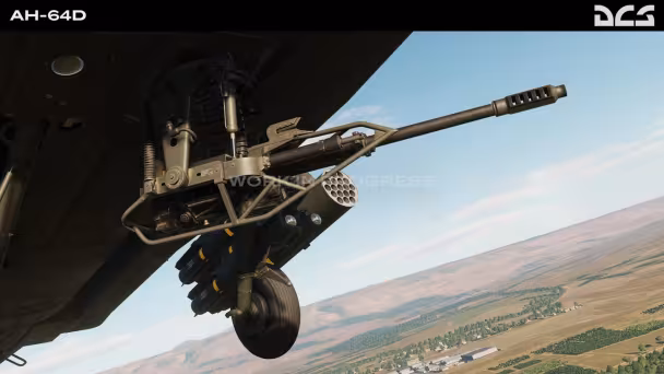 Další ukázka řetězového kanónu DCS: AH-64D