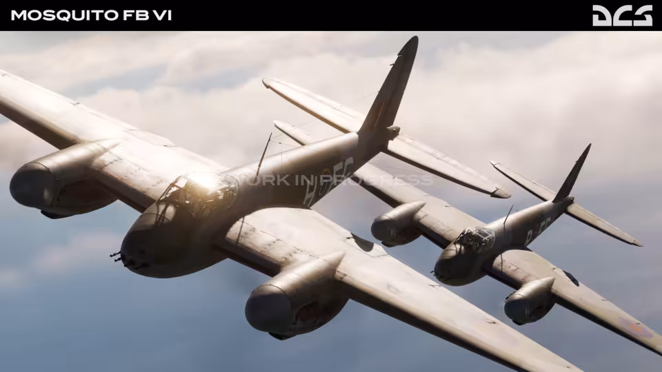 DCS Mosquito VI | Pojíždění a vzlet