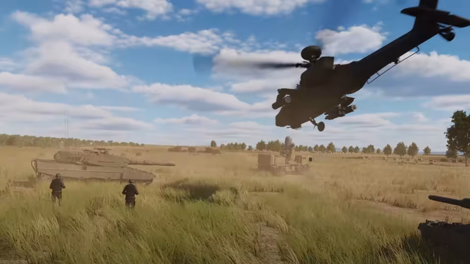 DCS: systém sdílení cílů AH-64D