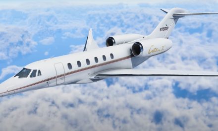 Upoutávka na Citation X v X-Plane 12