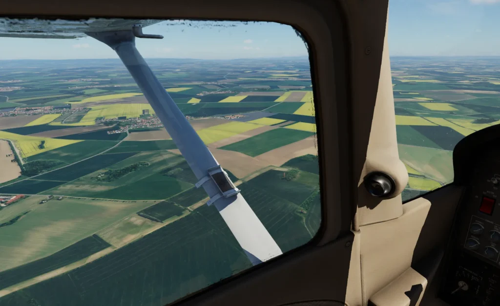 Simulators Czech vydává volně dostupnou kompletní ortofoto scenérii ČR pro X-Plane 12 1 Cessna 172SP G1000 2024 04 21 14.37.40