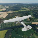 Simulators Czech vydává volně dostupnou kompletní ortofoto scenérii ČR pro X-Plane 12 7 Cessna 172SP G1000 2024 04 21 15.27.38